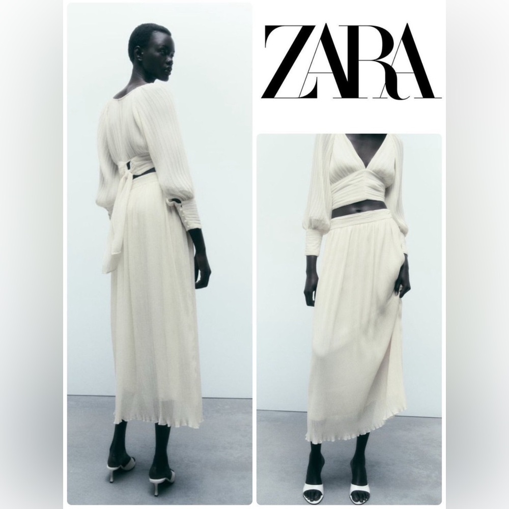 Zara Cream Skirt Set - Picture 6 of 13